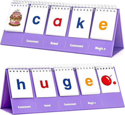 Magic E Word Games, Phonics Flash Card for Preschool Kindergarten Classroom, Spelling Reading Learning Games