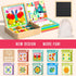 248 Set 4 5 6 7 8, Pcs Wooden Magnetic Pattern Block with Cards, Pen & Storage Bag, Montessori STEM Tangram Puzzle Toys