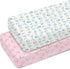 Summer Conches Bows Sea Baby Crib Sheets for Boy Girl 52x28In Ocean