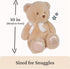 10 GUND Baby My First Teddy Bear, Ultra Soft Animal Plush Toy for Babies and Newborns, Light Brown/Tan