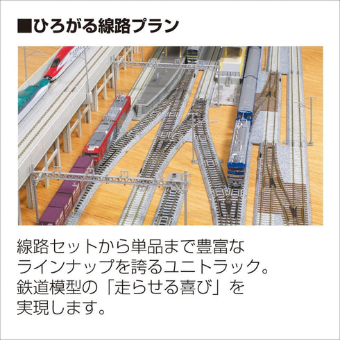 Kato 282mm (11") 45-Degree (4-Piece) USA Model Train Products Unitrack, Radius Curve Track