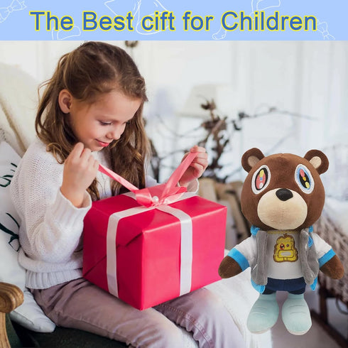 Cute Plush Bear Toy - 10 Inch Soft Stuffed Animal, Perfect Graduation Gift for Kids and Fans