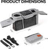 WUUTER Stroller Organizer with Cup Holder Detachable Wristlet Large Capacity Baby Stroller Bag for Mom, Fits Uppababy