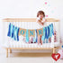 SS Cohen 1st Birthday Decorations, Baby Boy's Burlap Highchair Banner for First Birthday Celebrations