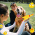 Honoson 50 6.3 Inch(Yellow) Pcs Rubber Chickens Squeak Screaming Chicken Novelty Bulk Dog Toys for Pets Dogs Adults