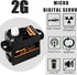 DSPOWER 5PCS 2G 3.7-4.2V 1/24 Plastic Gear Mini Servo, RC Micro Coreless Motor Digital Servos Kit for Fixed-Wing