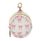 PYBUG Bow Tie Round Pacifier Storage Case, Polyester & TPU Lined with Hook