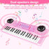 M SANMERSEN Kids Piano Keyboard - 37 Keys Electronic Piano Toys for Beginners, Gift for 3-6 Year Olds