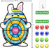 30 12 Easter Basket Stuffers, Large Bunny Dartboard Game with Sticky Balls, Eggs Fillers, Easter Baskets for Kids Boys