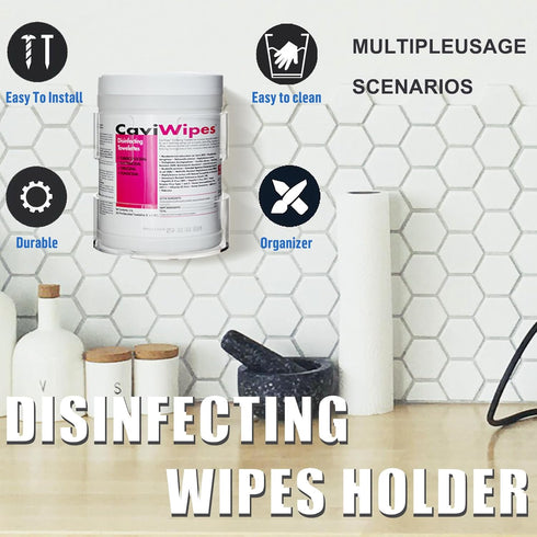 Heyrelda (5.04" 5.31" 5.51" Wipes Holder for Heavy Duty Cleaning Wipes, Clear Acrylic Wall Mount Cleaning Wipes