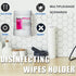Heyrelda (5.04" 5.31" 5.51" Wipes Holder for Heavy Duty Cleaning Wipes, Clear Acrylic Wall Mount Cleaning Wipes