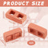 Deekin Mini Cinder Blocks 24 Pcs, 1/12 Scale Concrete Miniature Bricks for Dollhouse Accessories (Red)