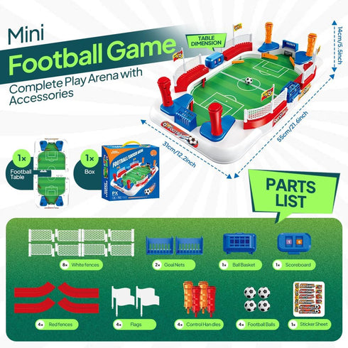 8-12, 6-12, Mini Table Soccer Board Game Soccer Gifts for Boys Soccer Toys for Kids Ages Indoor Mini Foosball Table