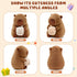 13-inch Cute Capybara Plush with Boba - Kawaii Capybara Stuffed Animal Pillow Soft Stuffed Plush Toy - Capybara Party