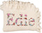 Personalized Floral Embroidered Name Blanket Soft Cotton Knit Newborn Blanket, Custom Keepsake