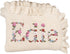 Personalized Floral Embroidered Name Blanket Soft Cotton Knit Newborn Blanket, Custom Keepsake