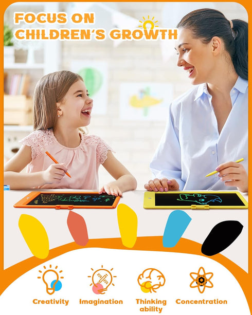 Bravokids LCD Writing Tablet for 3-8 Year Old Girls and Boys, 10 Inch Electronic Doodle Board, Educational Gift