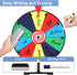 12 Inch Facilife Spinning Wheel - Color Prize Wheel with Stand, Table Spinner for Trade Shows, Carnivals & Home Games