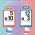 Torlam Math Flash Cards + Math Board, Multiplication & Division Flash Card Games for Kids 1st-6th Grade