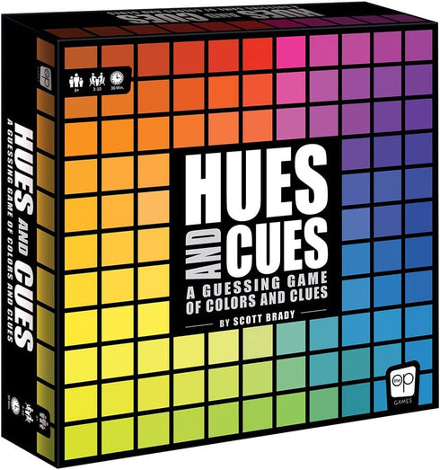 USAOPOLY HUES and CUES | Vibrant Color Guessing Game with 480 Color Squares | Perfect for Family Game Night