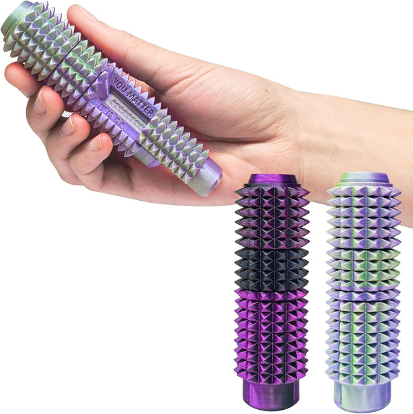 Fepucoy 2Pc Little Ouchies 5-in-1 Pain Fidget for Adults, Spiky Sensory Tool with