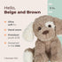 11" Bearington Pal Dog Stuffed Animal Plushies - Realistic Dog Plush Stuffed Animals with Floppy Ears and Expressive