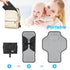 Portable Changing Pad Travel - Waterproof Compact Diaper Changing Mat with Built-in Pillow - Lightweight & Foldable