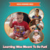 Jumbo Lacing Beads for Kids - Montessori Toddler Games and Educational Toys, Rainbow Matching Game and Stringing Bead