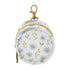 PYBUG Daisy Round Pacifier Storage Case, Polyester & TPU Lined with Hook Buckle,