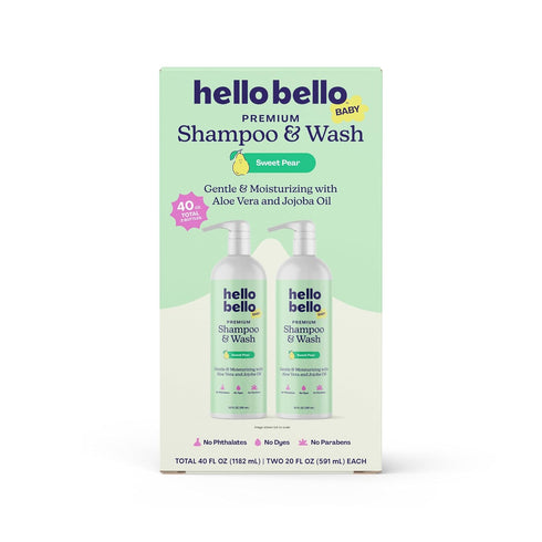 Hello Bello Sweet Pear Shampoo & Body Wash, Hypoallergenic, Dermatologist & Pediatrician