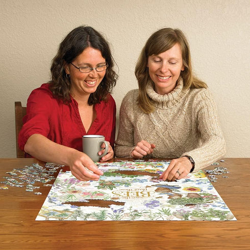 Cobble Hill 1000 Piece Puzzle - Save The Bees with Sample Poster Included