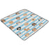 EtherSpher 1-Piecing 50'' 50''alfombrilla Blue White Striped Dog Large Stylish Baby Care Play mat for Floor Foldable