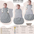 Swaddle,3-Way 2.5 0-3 BSTOPPT Newborn Sleep Sack Baby Adjustable Wearable Blanket,Swaddling Sleeping Bag,TOG (Gray