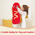 35 Inch Giant Hot Dog Plush Pillow Funny Food Plush Toy, Soft Stuffed Hot Dog Pillow, Oversized Hugging Cushion, Jumbo