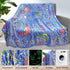 Personalized Dinosaur Blanket for Boys, Glow in The Dark Toddler Blanket, Soft Fleece Throw for Kids, Birthday 30"x 40"