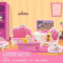 SwankyStyle 36Pcs Sets,Miniature 1:12 Dollhouse Furniture Scale Doll House Accessories and Furniture