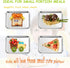 E-far Stainless Steel Kids Plates: 4 Pieces Mini Metal Dinner Dish Set, Non-Toxic & Dishwasher Safe