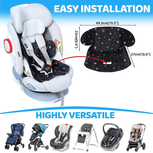 Orzbow Summer Gel Car Seat Cooling Pad - Toddler Cooling Mat for Car Seat and Strollers, Waterproof Liner