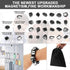 24Pcs Black Fridge Hematite Magnetic Stones Kit, DIY Irregular Polished Refrigerator Magnets for Home
