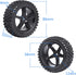 HobbyPark 12mm Hex Front & Rear RC Buggy Tires and Wheels, Set of 4 for 1/12 1/10 Scale Models