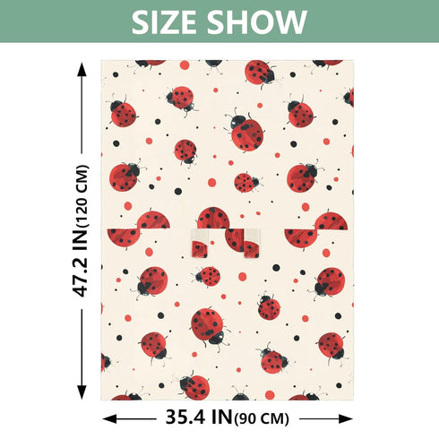 Mazeann Cute Ladybugs Dot Car Seat Cover Baby Breathable Soft Infant Carseat Covers Canopies Babies Carrier Covers