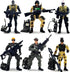 Baimiby Army Men Action Figure, Soldiers Toy for Boys Age 4-7, 6 Pcs