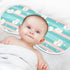 tplaotee 22x11in Cartoon Cute White Sheeps Blue and Pink Stripes Cotton Neutral Burp Cloths Easy Care wash rag