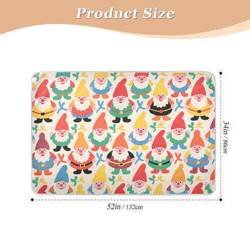 siphylline 52" 34" Cartoon Cute Colorful Dwarves Extra Large Resuable Diaper Mats Highly Absorbent Baby Diaper Changing