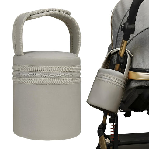 Generic 2 8oz Travel Bottle Bag - Milk Storage Bag for Travel with Strap | Lining Material Details with Thermal
