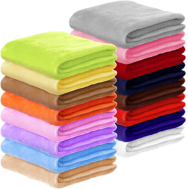 Kinlop 16 Pcs Fuzzy Baby Blankets Bulk, 39 x 27 Inch Soft