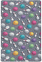 Pigsaly Crib Sheets Cute White Pins Colorful Bowling Balls Baby Sheet for Standard