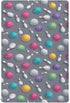 Pigsaly Crib Sheets Cute White Pins Colorful Bowling Balls Baby Sheet for Standard
