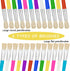 YGAOHF 24 Pcs Paint Brushes for Kids, Colorful Round and Flat Brushes, Easy Clean Toddler Paint Brushes