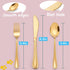 LIANYU 12-Piece Gold Kids Silverware Set, Stainless Steel Toddler Utensils Flatware Set, Child Cutlery Tableware Set for 4, Include Knife Fork Spoon, Mirror Finished, Dishwasher Safe by LIANYU